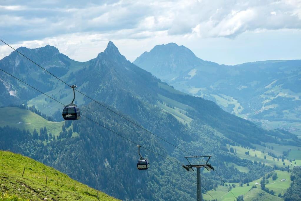 Confortable Chalet Avec Magnifique Vue En Gruyere. Charmey Ngoại thất bức ảnh
